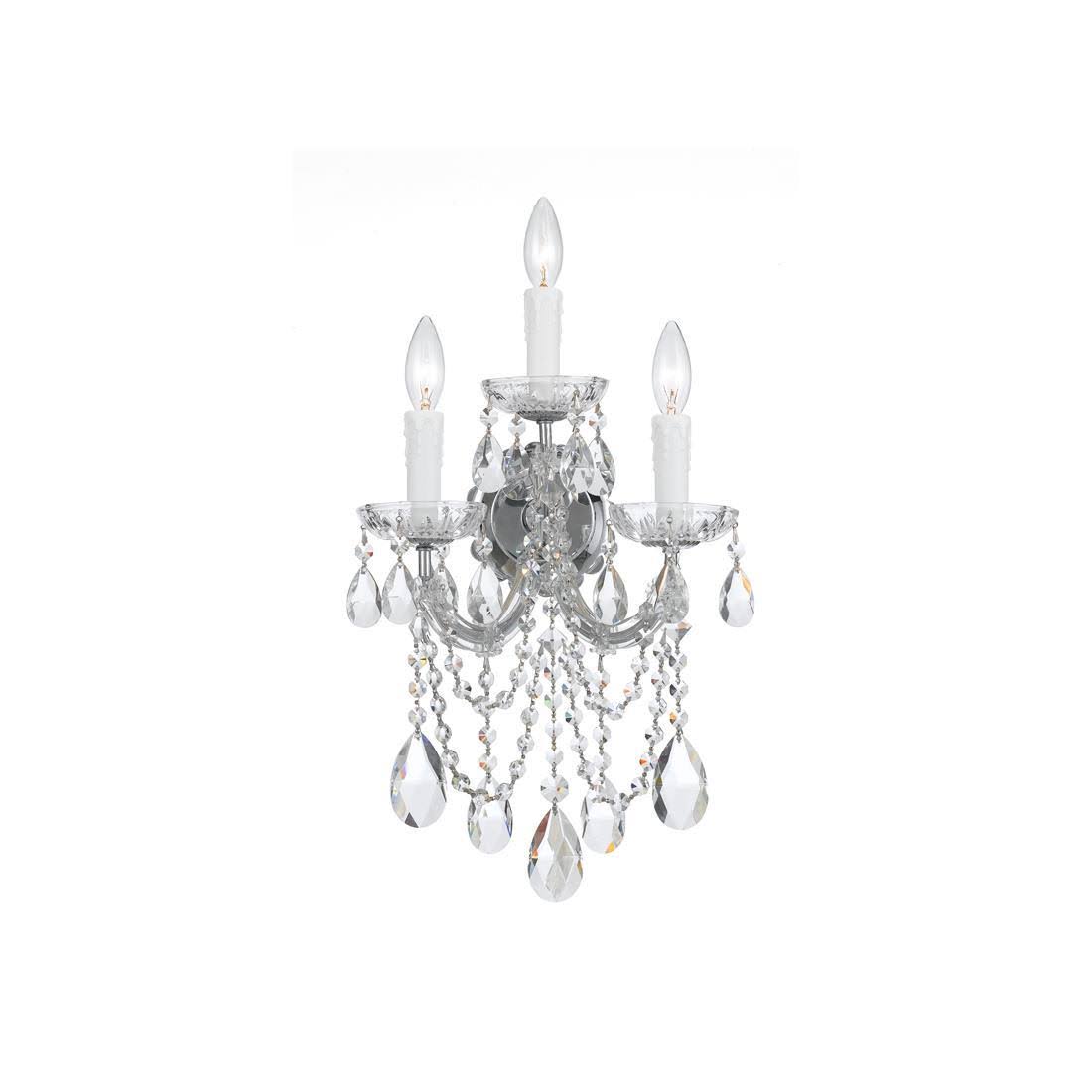 3 Light Sconce, Polished Chrome Z539
