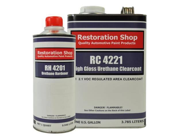 Red Gallon Urethane Basecoat Clearcoat Car Paint Kit D4200
