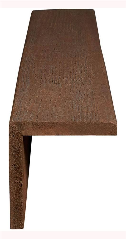 10x22W x 6x22H x 10&L 2-Sided Rough Sawn Faux Wood Ceiling Beam J64364