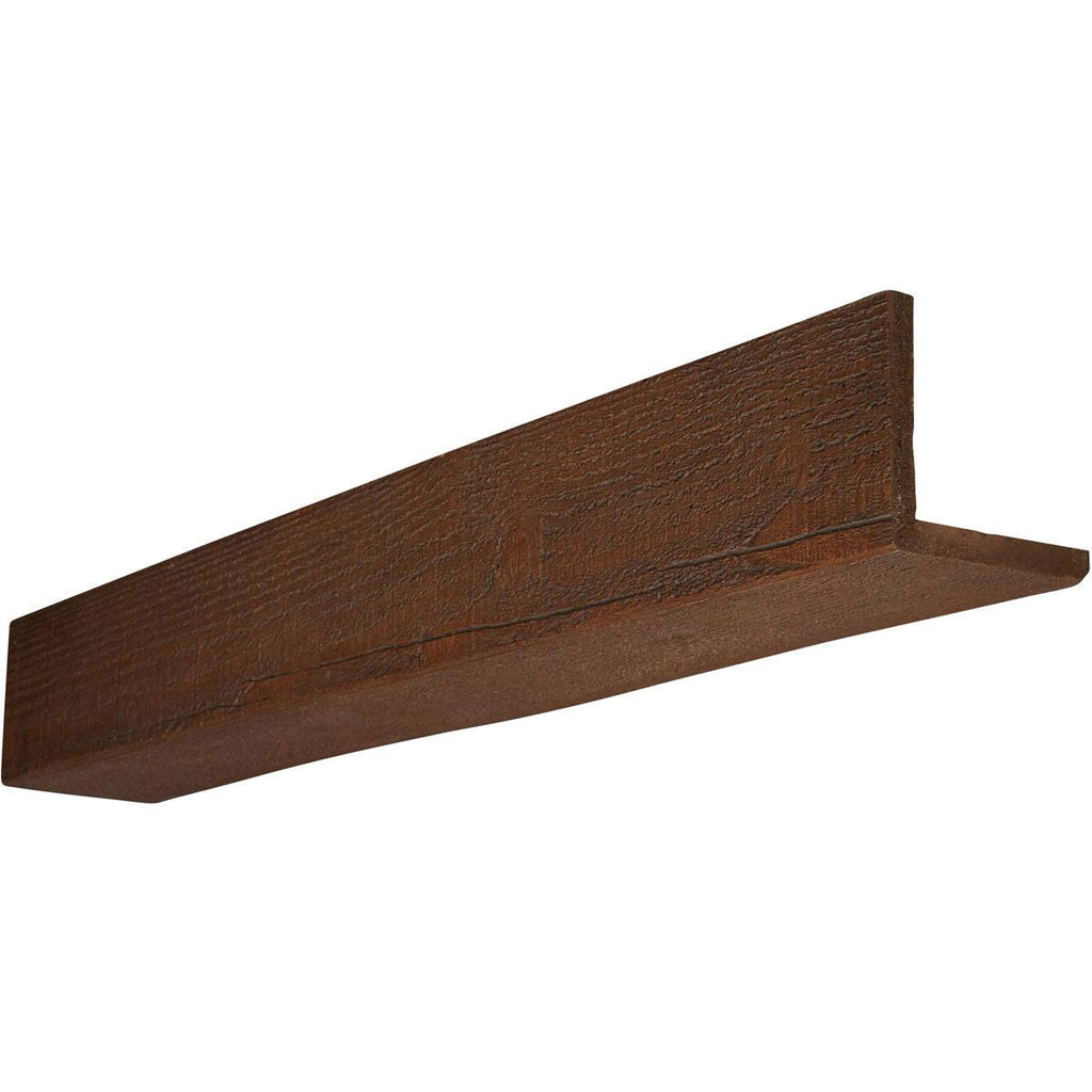 10x22W x 6x22H x 10&L 2-Sided Rough Sawn Faux Wood Ceiling Beam J64364