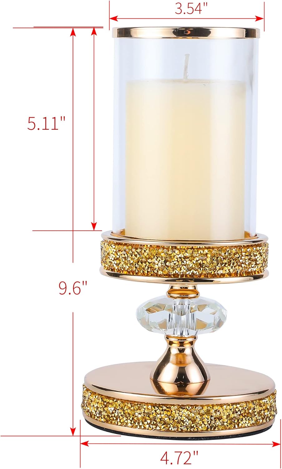 Crystal Pillar Candle Holder X364