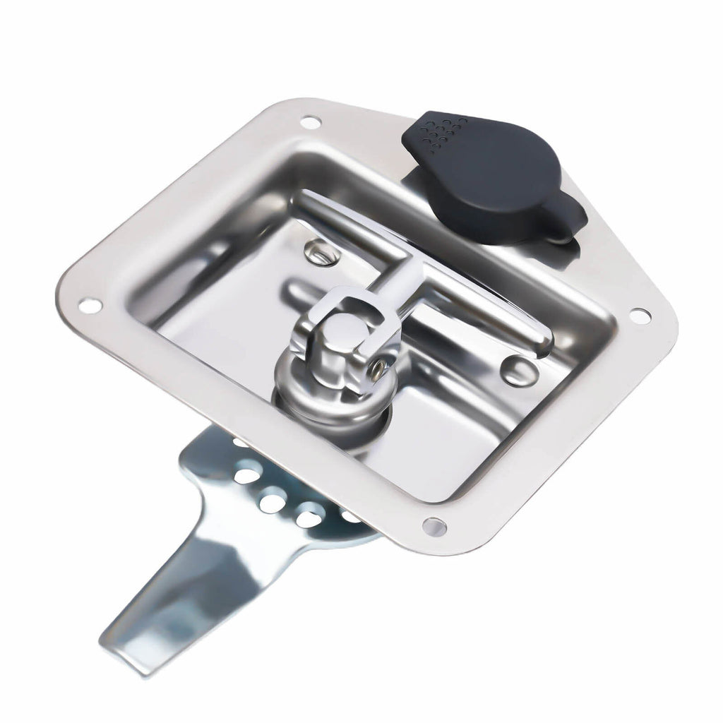 T-Handle Door Latch Lock Stainless Steel Toolbox with Keys U68371
