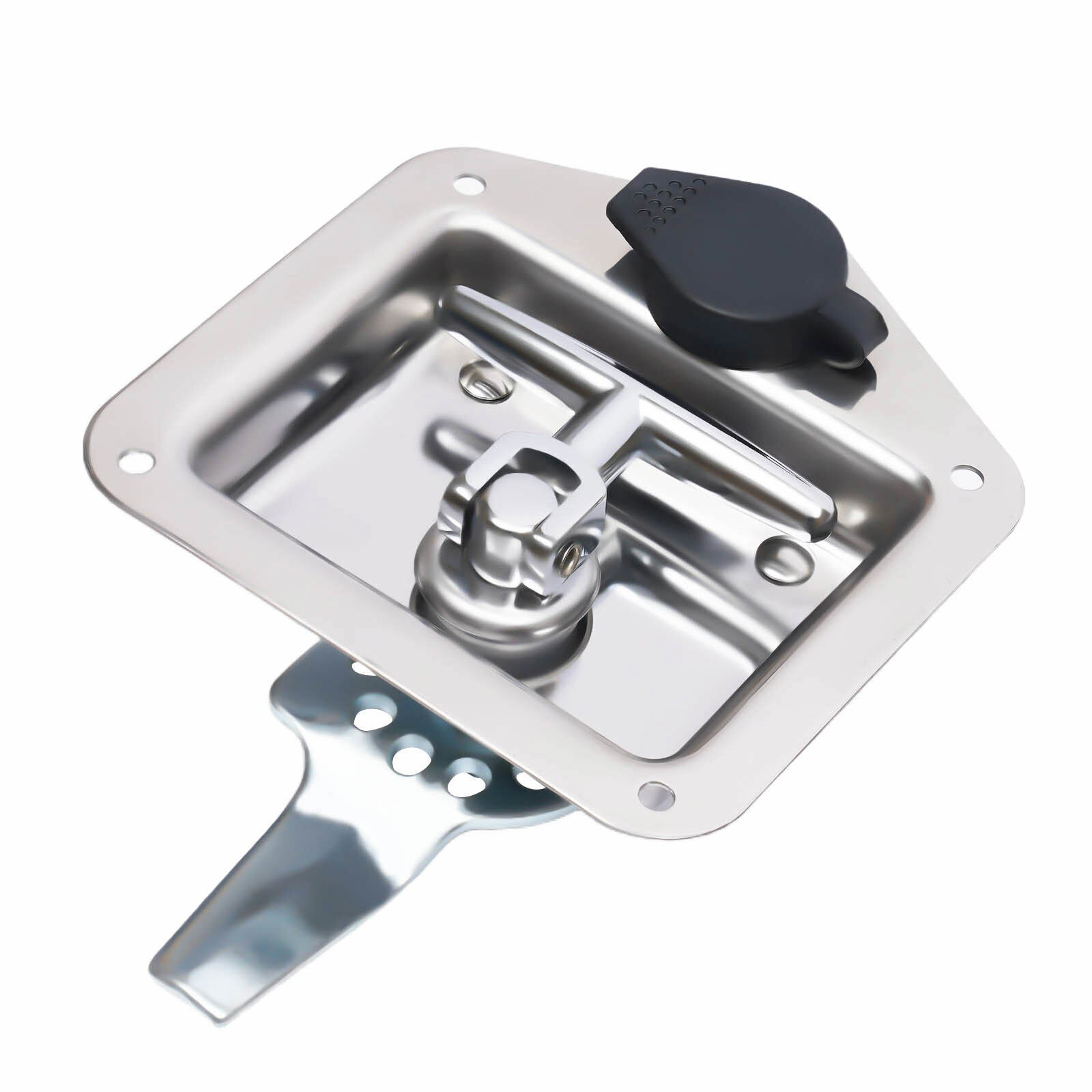 T-Handle Door Latch Lock Stainless Steel Toolbox with Keys U68371