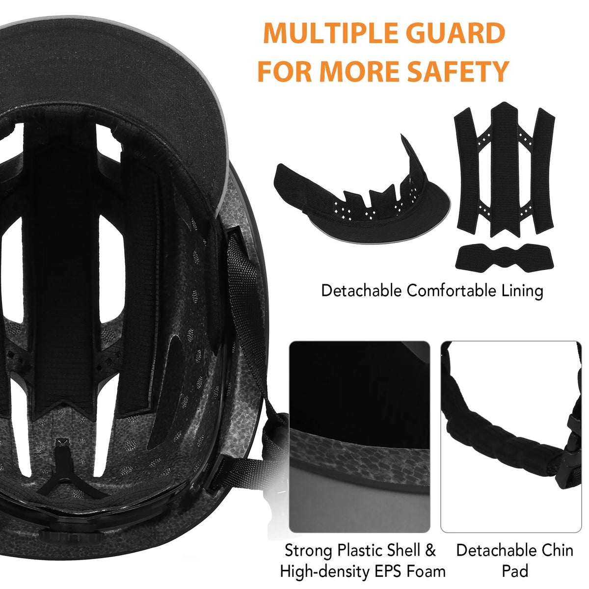 Detachable Visor Bicycle Helmet I24368