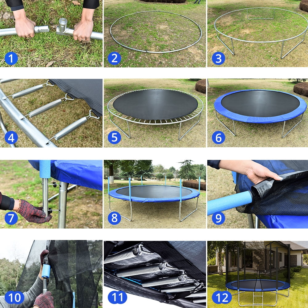 10 ft Trampoline with Enclosure Net R113493
