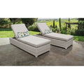Beige Set of 2 Chaises Q64505