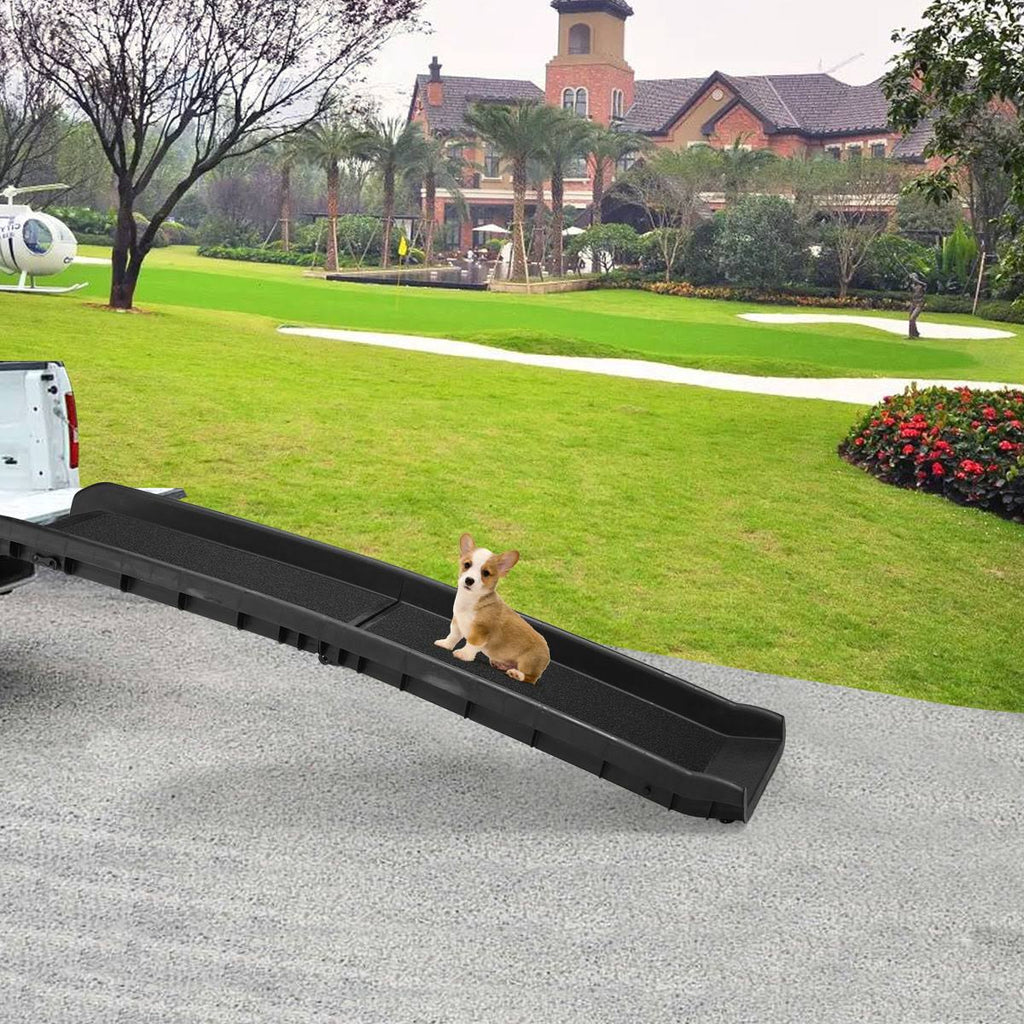 62x22 L Folding Pet Ramp Dog Ladder Portable Steps Stairs K8645