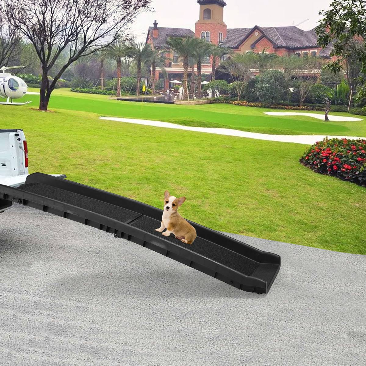 62x22 L Folding Pet Ramp Dog Ladder Portable Steps Stairs K8645