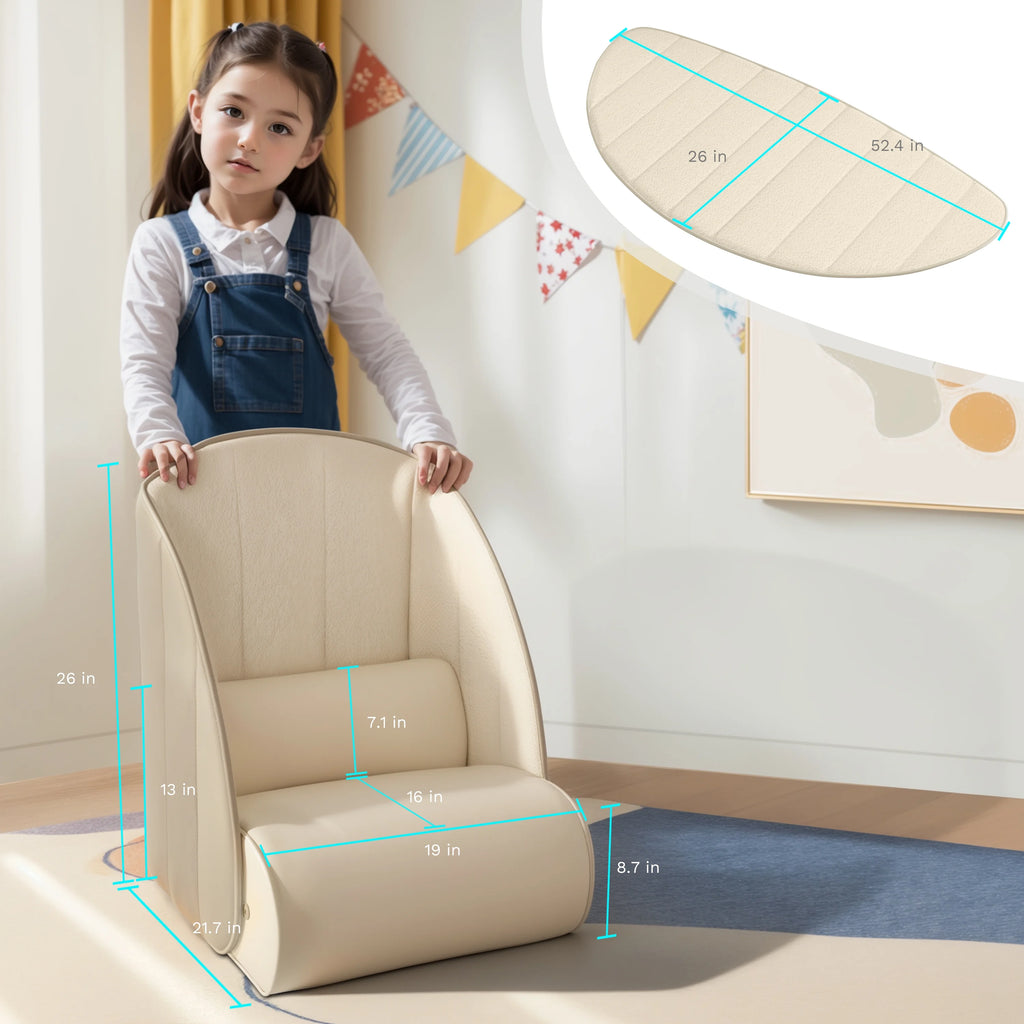 Creative Kids Floor Cushion Sofa Chair with Removable Blanket N8203