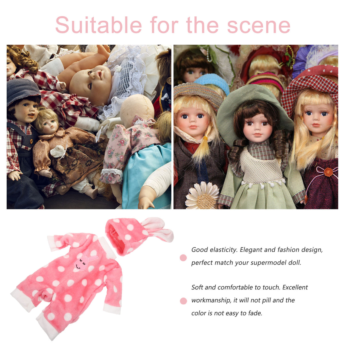 Baby Doll Pajamas Doll Clothes for 18inch Doll M77468