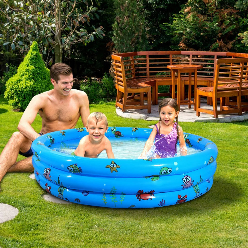 Inflatable Swimming Pool for 3 Kids 51" L349943