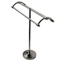 Satin Nickel Pedestal Towel Rack E17988