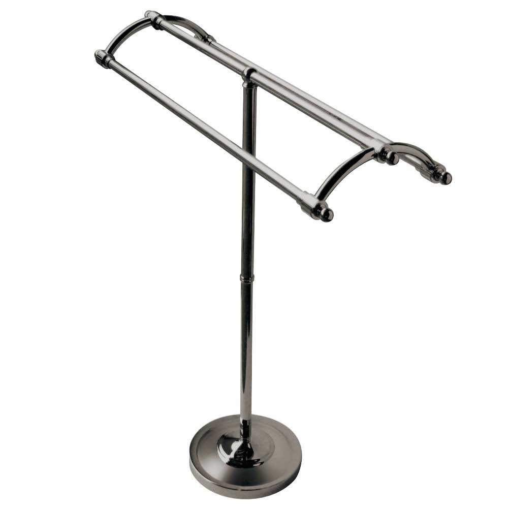 Satin Nickel Pedestal Towel Rack E17988