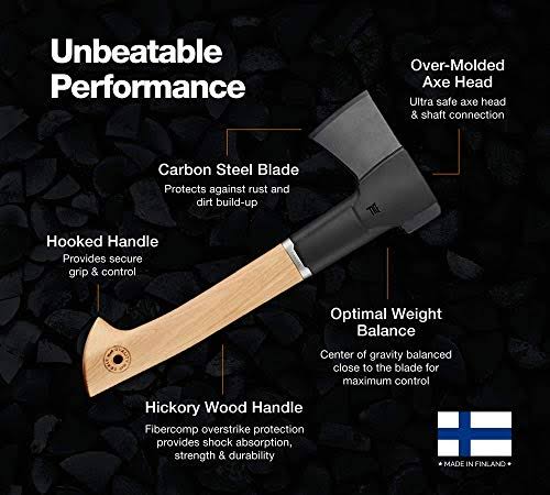 14 in. Hatchet with Recycled Leather Sheath M526481