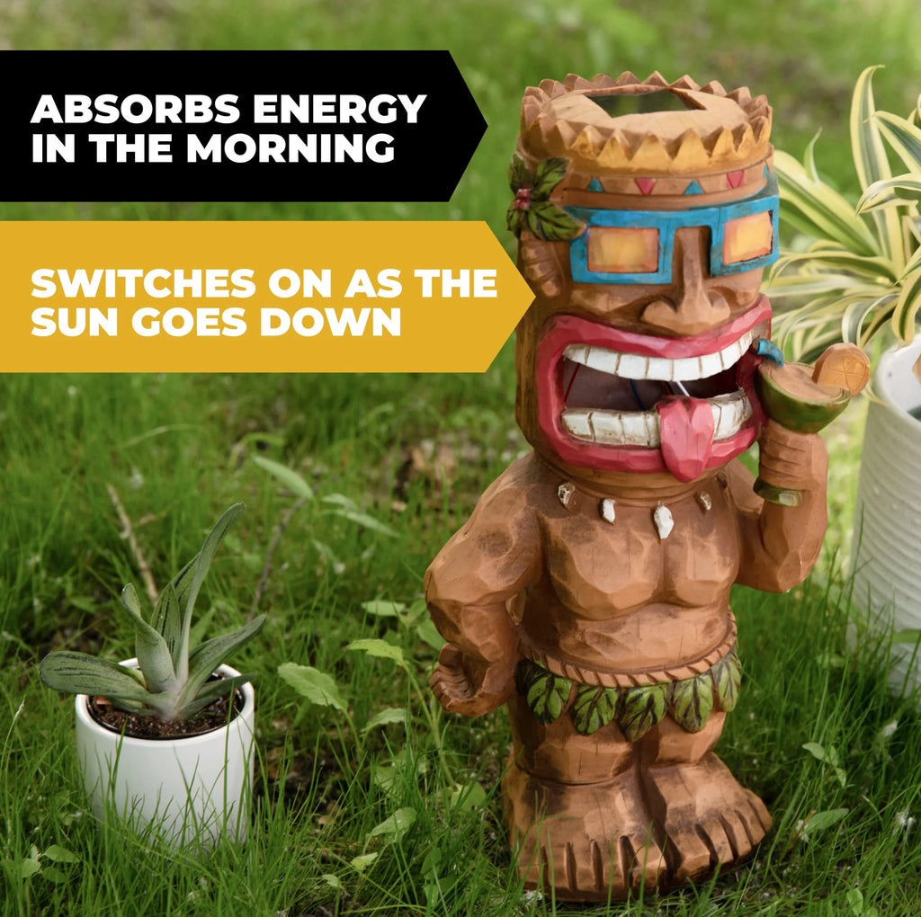Tiki Solar Powered Led Outdoor Decor Garden O3572