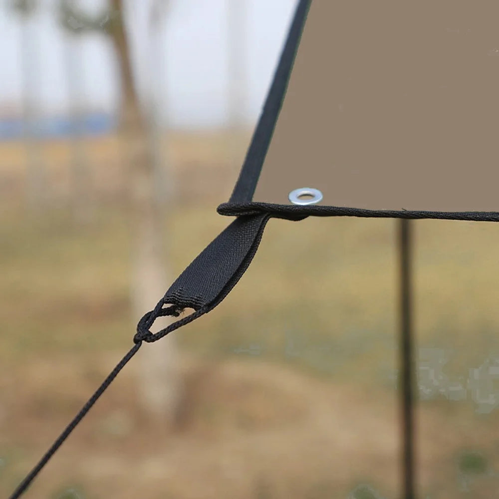 Waterproof Camping Tarp with Poles T1673