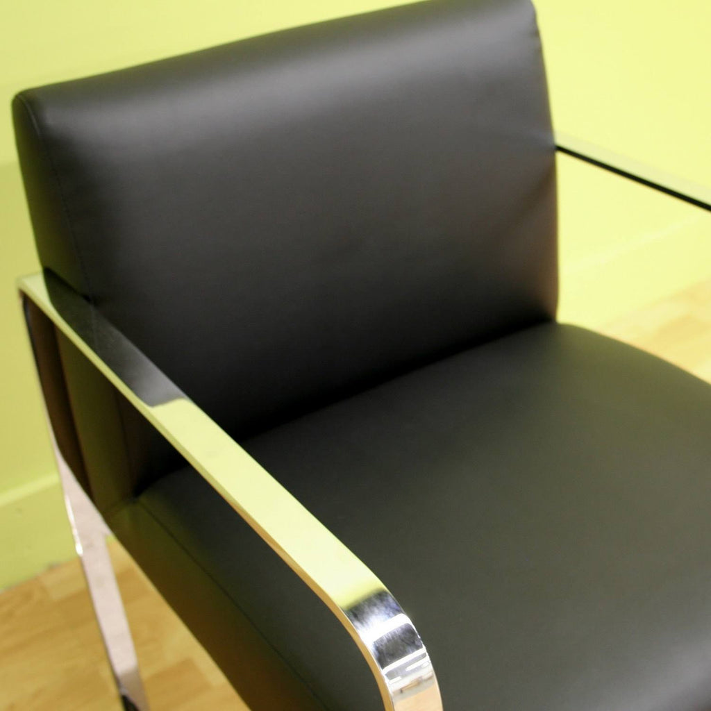 Black Leather Chair J866597