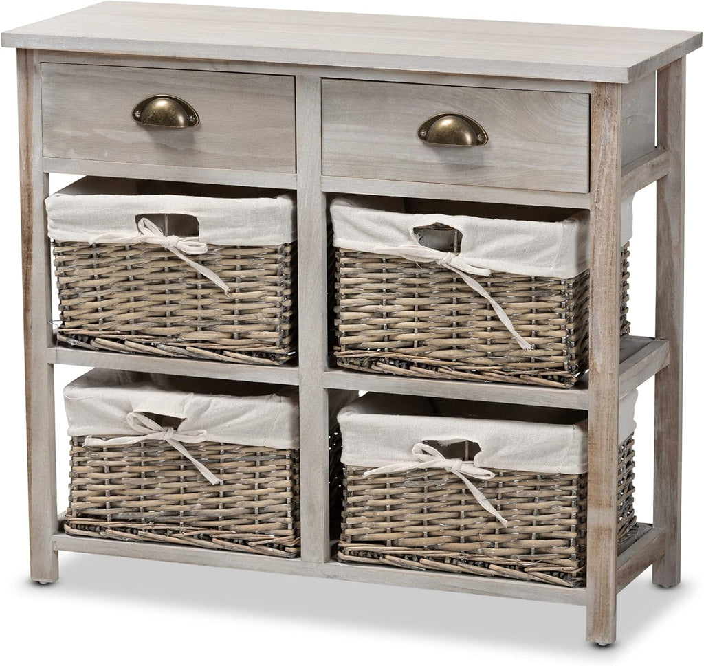 White/Grey Multipurpose Shelving and Cabinets I858807