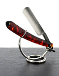 Red Tortoise Shell Straight Razor, 5/8 Carbon Steel C9617