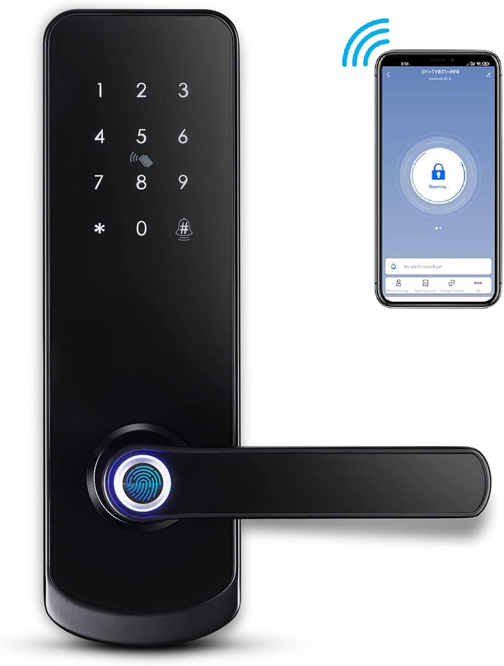 Fingerprint Smart Door Lock with Reversible Handle Y41514