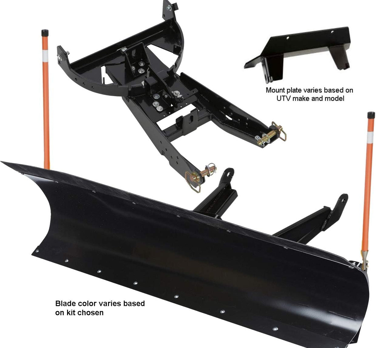 72" Pro UTV Snow Plow Kit in RED O355234