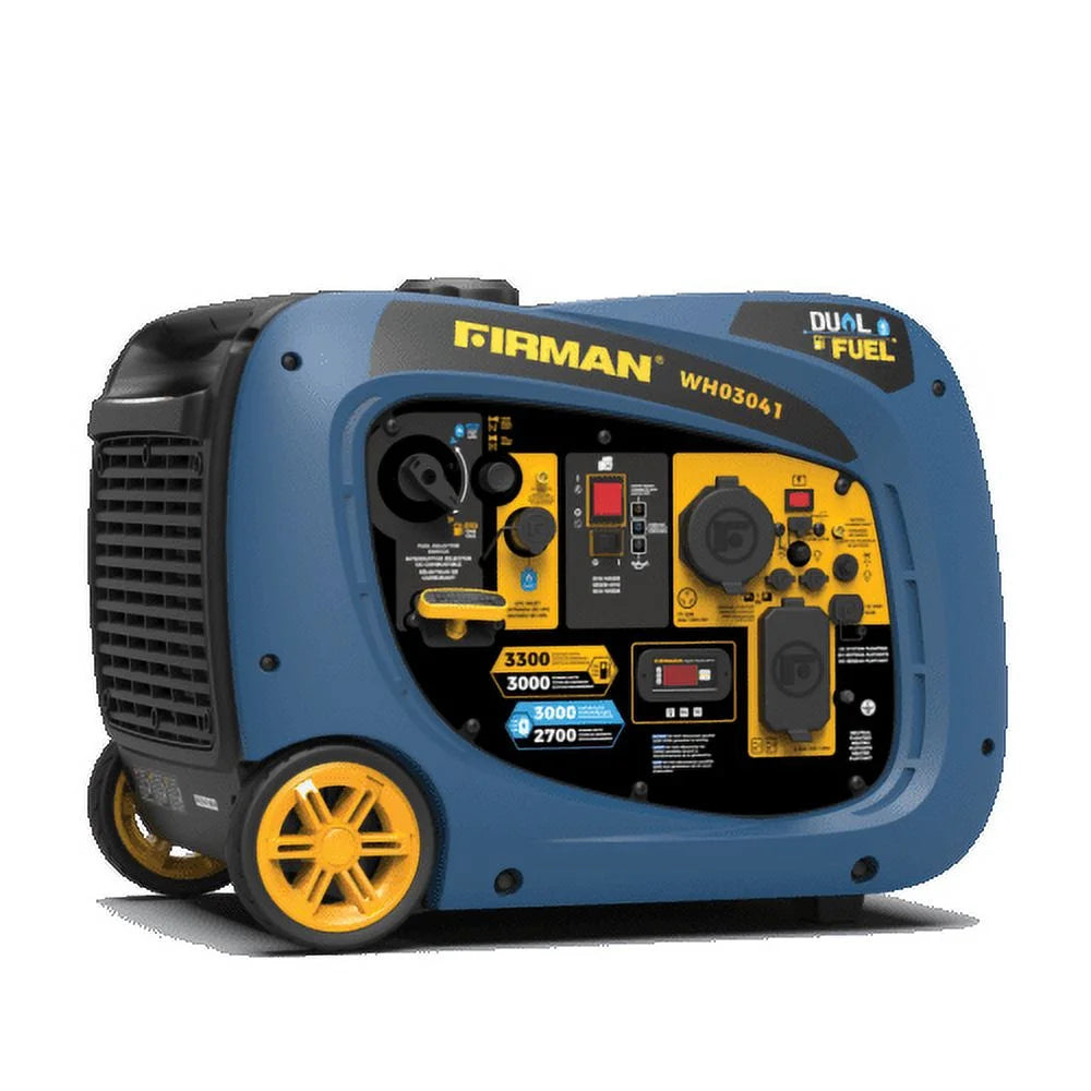 Dual Fuel Inverter Portable Generator 3300/3000W Recoil Start X543