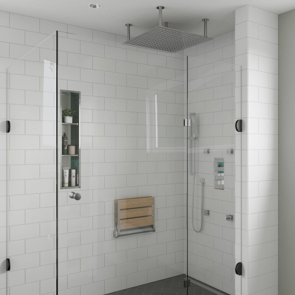 Polished Chrome Hand Held Shower Head Set with Hose G784