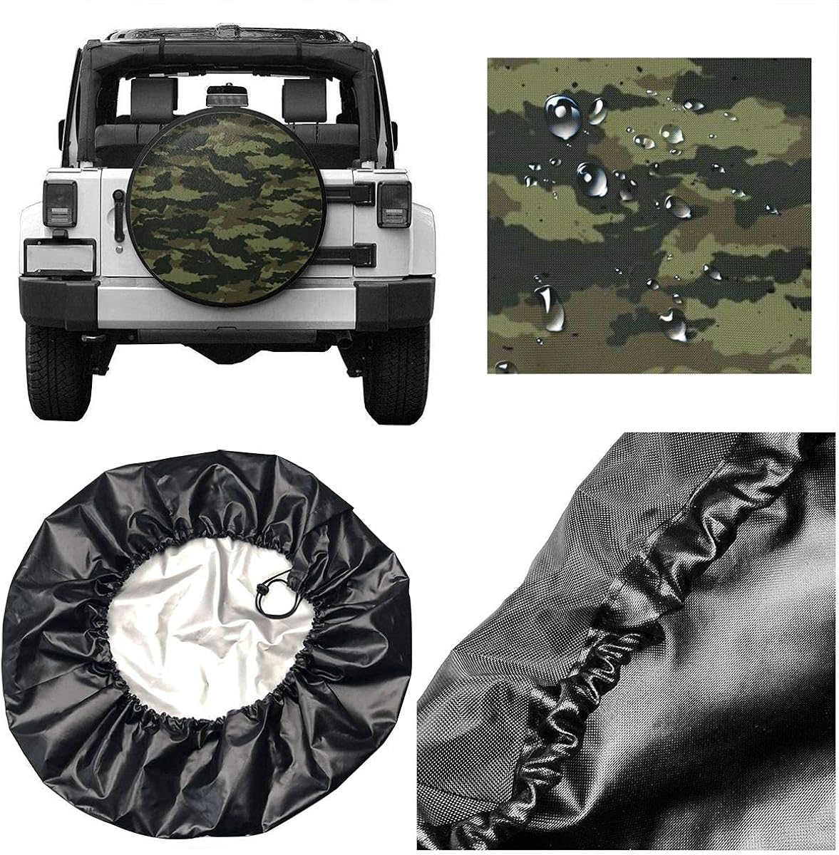 Waterproof Dust-Proof Universal Wheel Tire Protectors Pack of 2 J540