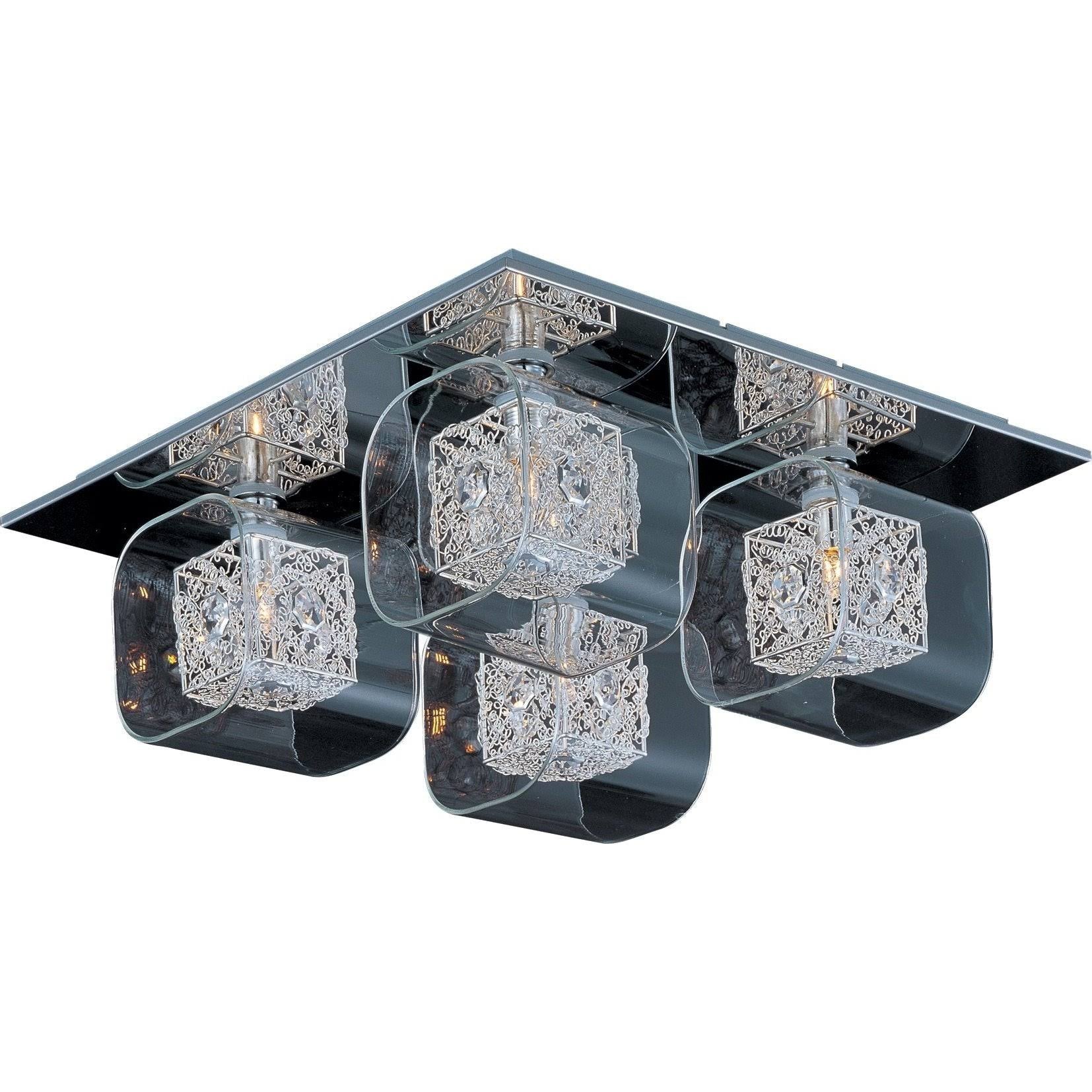 Polished Chrome Flush Mount Light Q6056