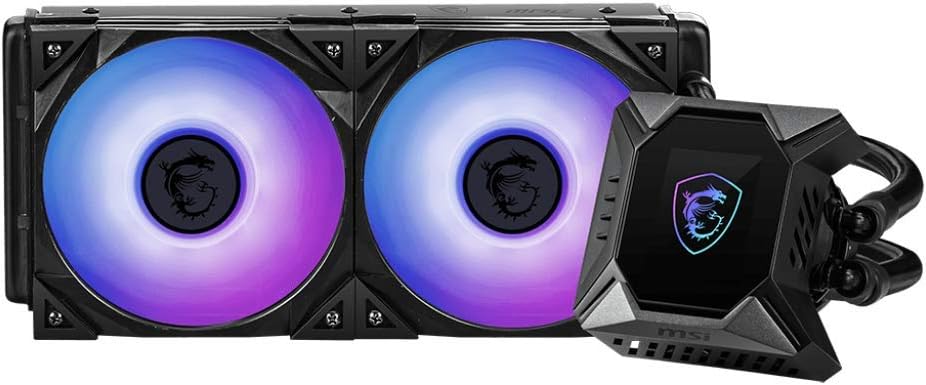 240mm Radiator CPU Liquid Cooler with Dual 120mm aRGB PWM Fans W514874
