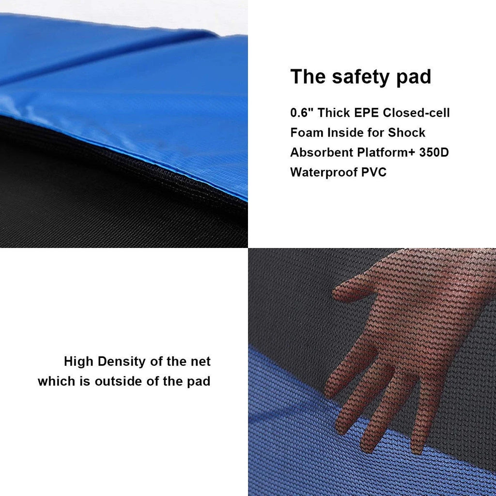 12 FT Trampoline with Enclosure Net, Ladder, Safety Pad, Jumping Mat, Springs I80339