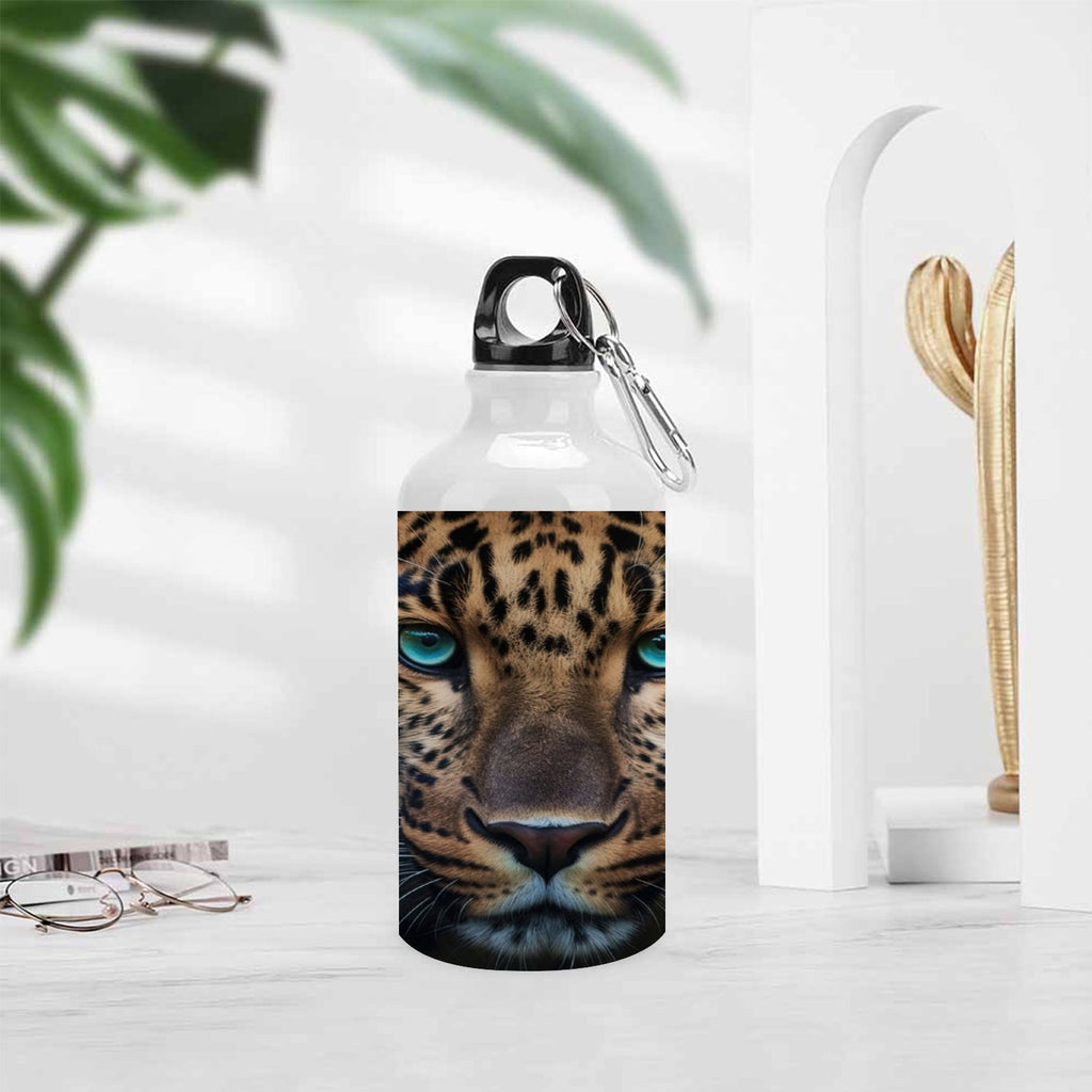 Gold Leopard 400ml Sport Aluminum Water Bottle with Twist Cap D7125