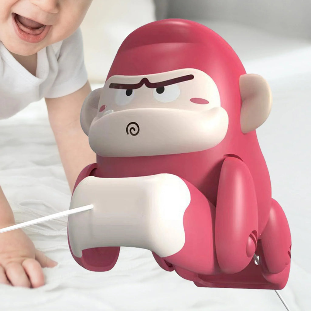 Rose Red Pull Along Gorilla Toy W245