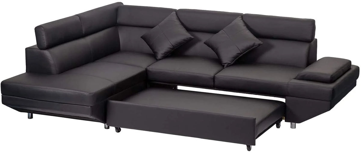 2 Piece Faux Leather Sectional Sofa N1136