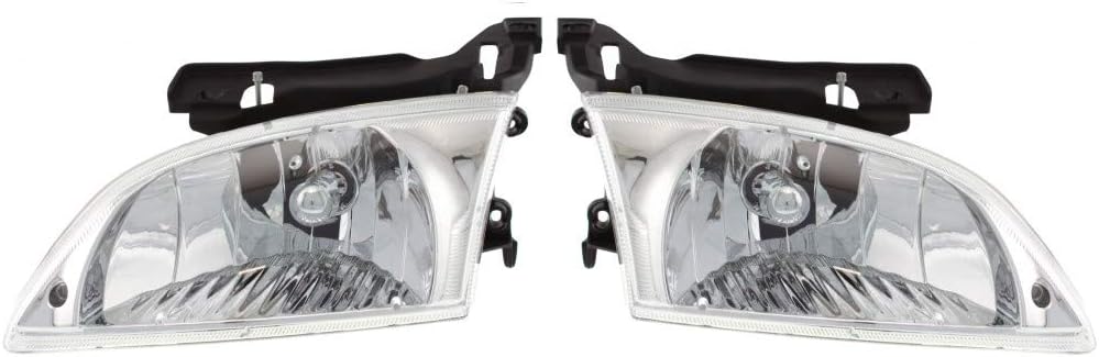 Headlight Assembly for 2000 2001 2002 Chevy Cavalier Pair N324