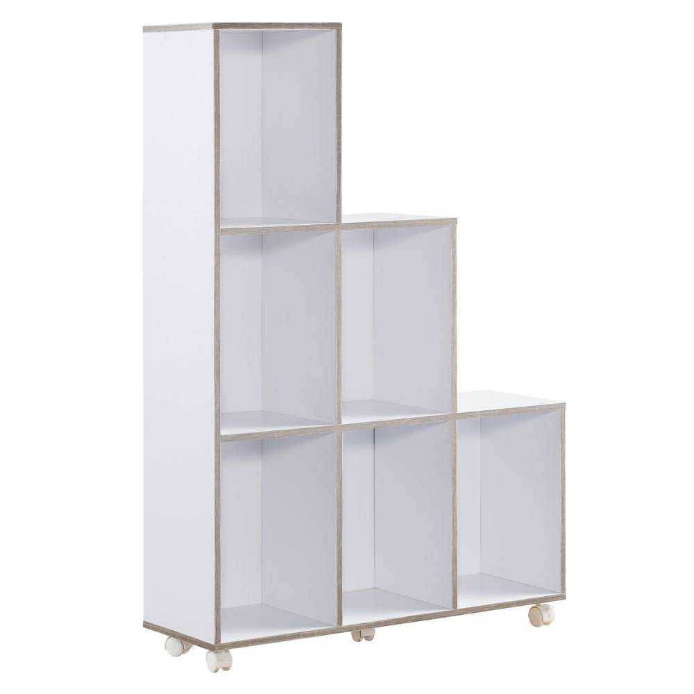 White 6-Shelf Display Cabinet E888
