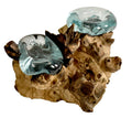 Molten Glass Candle Holder S647