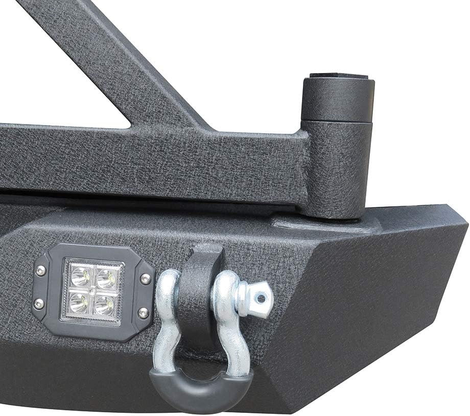Texture Black Rear Bumper with Tire Carrier for JEEP Wrangler JK X513797