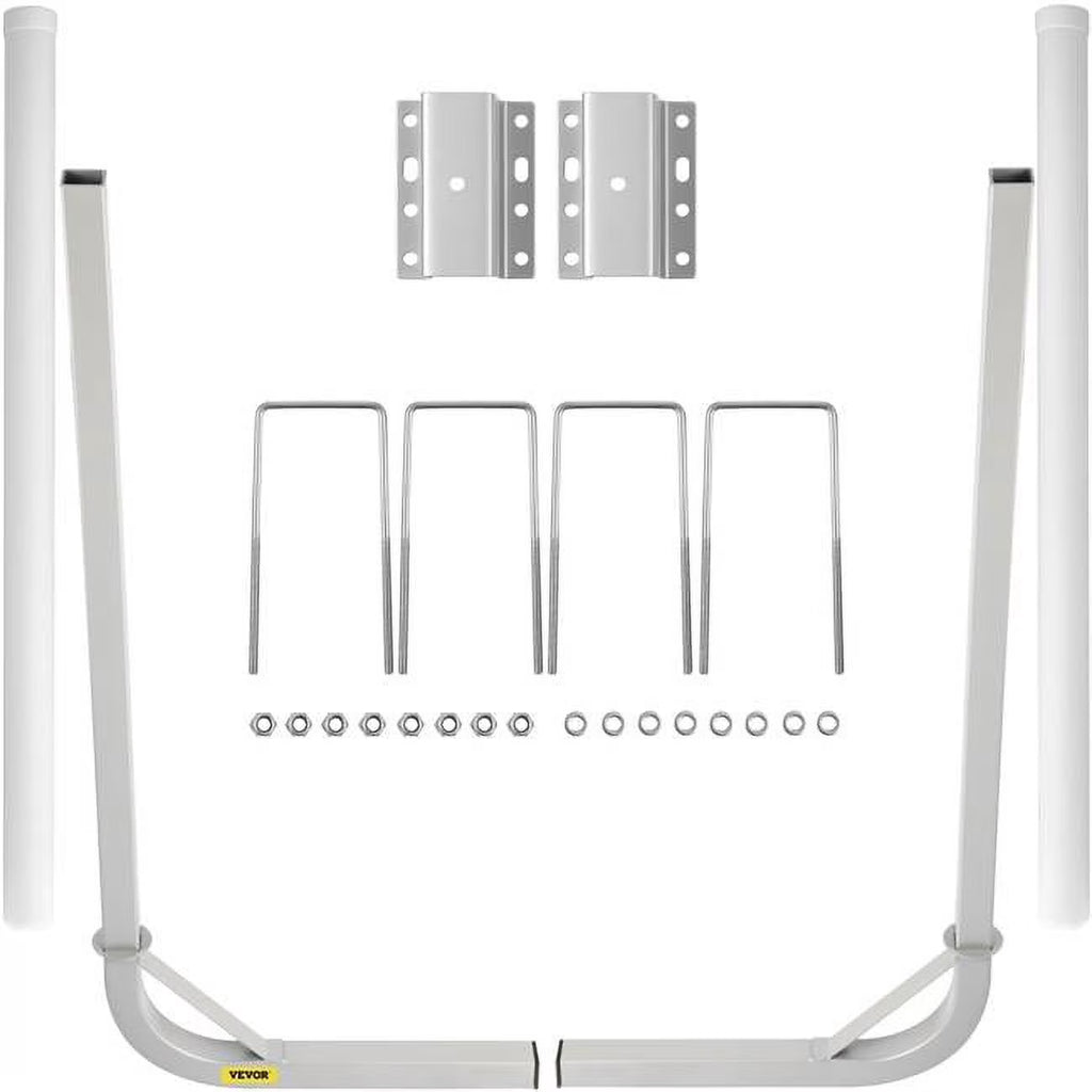 48 in. Steel Boat Trailer Guide-on with White PVC Tube Covers W22074