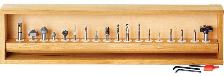 18-Pc CNC Router Bit Collection, 1/4 Shank H861