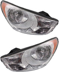 Headlight Driver and Passenger Side with Bulbs Z145