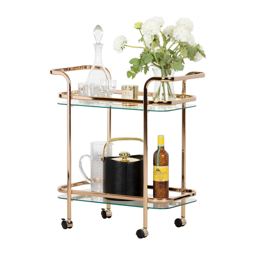 Gold Glass Bar Cart H517