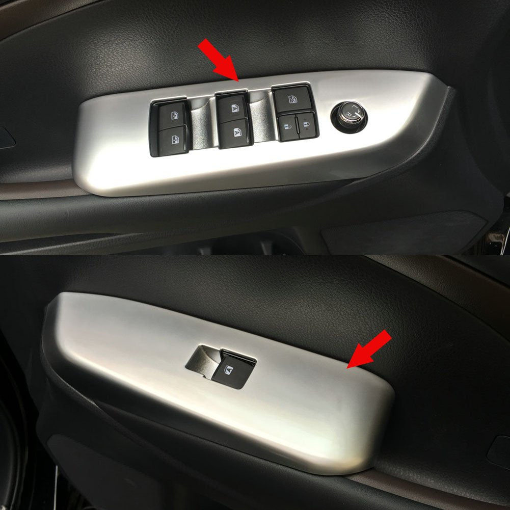 Matte Interior Window Switch Console Panel Trim Pack of 2 S396