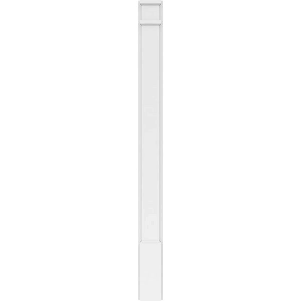 Smooth PVC Pilaster with Decorative Capital & Base (Pair) E369