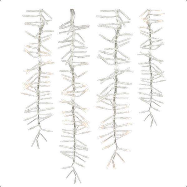 Warm White LED Snowflake Light String E6704