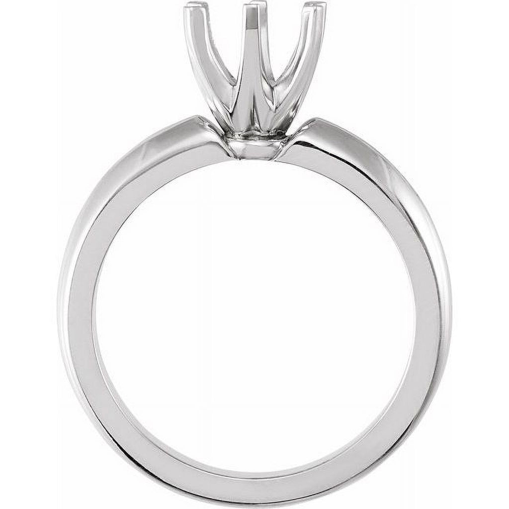 6.5 mm Round 6-Prong Knife Edge Engagement Ring Mounting S54531
