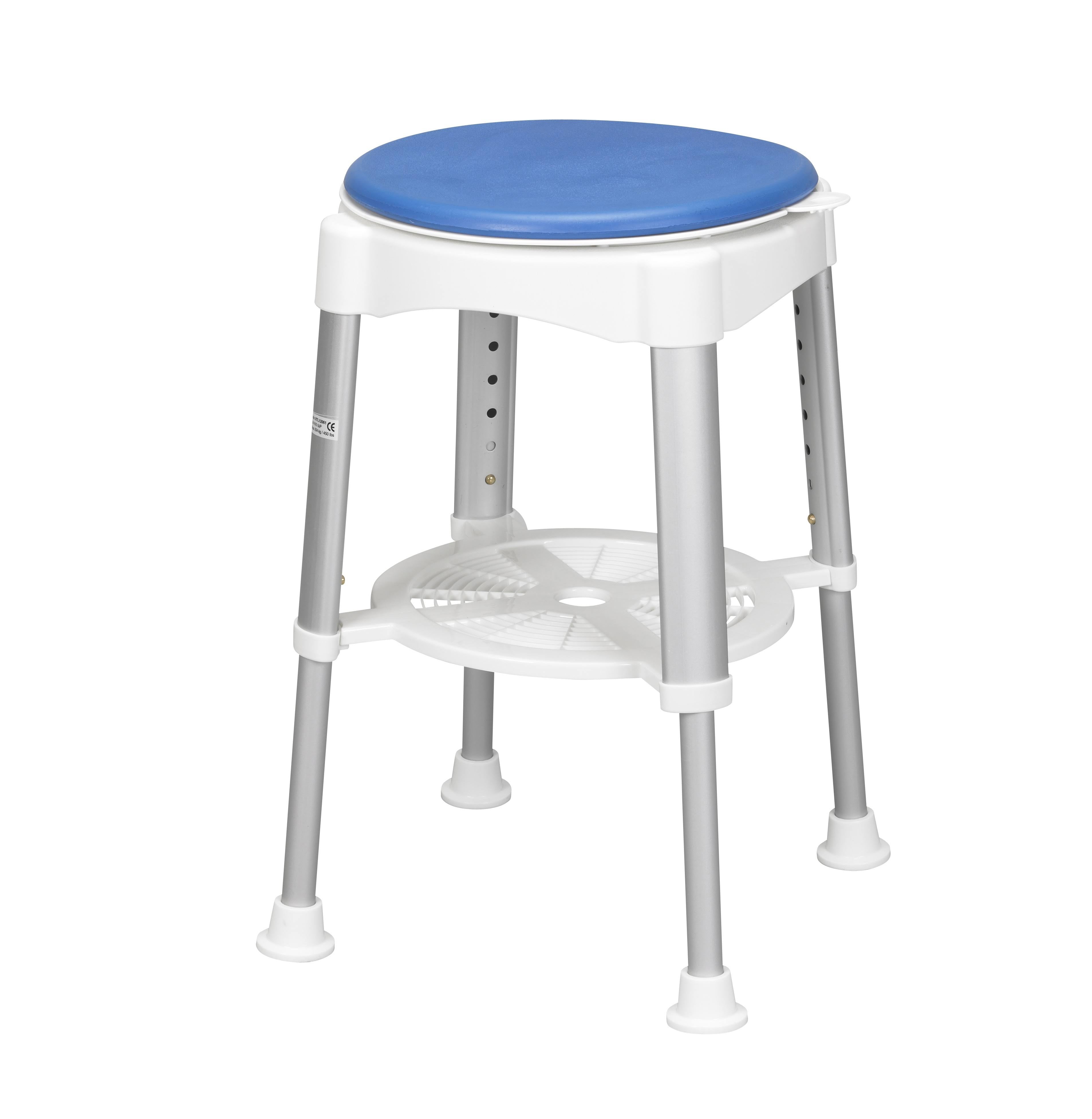 Blue Padded Rotating Bath Stool X20843