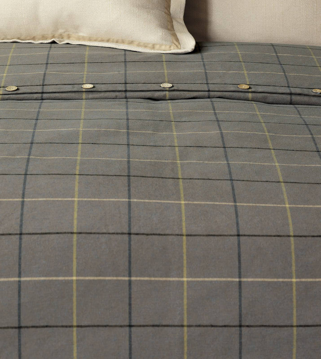 Slate California King Cotton Blend Duvet Cover U361735