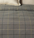 Slate California King Cotton Blend Duvet Cover U361735