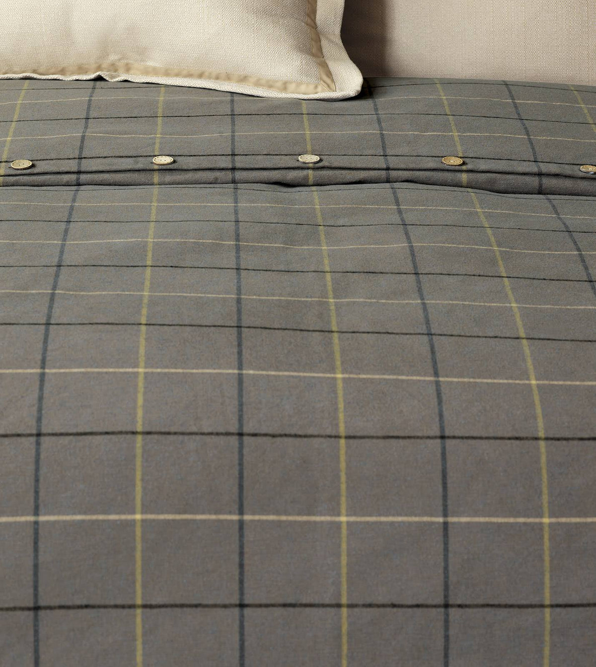 Slate California King Cotton Blend Duvet Cover U361735